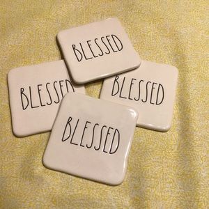 Rae Dunn BLESSED Coasters